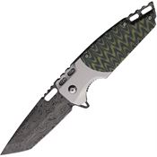 Mtech A2009GN Assist Open Linerlock Knife Green/Black Handles