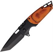 Mtech A2009BN Assist Open Linerlock Knife Brown Handles