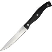 Mundial SK002 Steak Serrated Carbon Steel Knife Black Handles