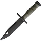 Ontario 6220 M-9 Black Sawback Fixed Blade Knife OD Green Handles