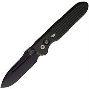 Pro Tech 1805GREEN Auto Invictus Black MangaCut Spear Point ButtonLock Knife Green Handles