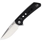 Reate PLXF11 PL-XF Stonewash Nitro V PivotLock Knife Black Liners Black Micarta Handles