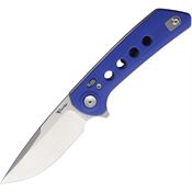 Reate PLXF13 PL-XF Stonewash Nitro V PivotLock Knife Blue G10 Handles