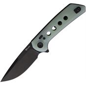 Reate PLXF8 PL-XF Black Nitro V PivotLock Knife Jade G10 Handles