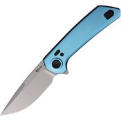 Reate PLXFA8 PL-XF Stonewash Nitro V PivotLock Knife Blue Alum Handles