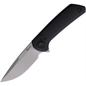 Reate PLXFA2 PL-XF Stonewash Nitro V PivotLock Knife Black Alum Handles