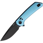 Reate PLXFA9 PL-XF Black Nitro V PivotLock Knife Blue Alum Handles