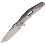 Rike SHADOWT Shadow T Tanto Linerlock Knife Gray Handles