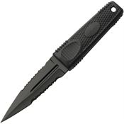 Rite Edge 211607 Battle Black Partt Serrated Dagger Fixed Blade Knife Black Handles