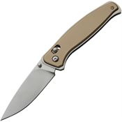 Rite Edge 4006 Drop Point RollingLock Knife Khaki Handles