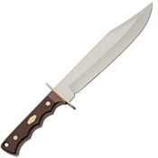 Rite Edge 211634 Ranger Bowie Fixed Blade Knife Brown Handles