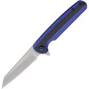 Rough Rider 2670 Two Tone Linerlock Knife Blue/Carbon Fiber Handles