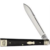 Rough Ryder Reserve 050 Fat Bottom Doctors Knife Black Bone Handles