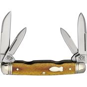 Rough Ryder Reserve 051 4 Blade Congress Knife Tobacco Bone Handles