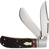 Rough Ryder Reserve R042 Large Trapper Knife Brown Bone Handles