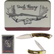 Schrade P1207766 Uncle Henry Gift Set Jigged Delrin Handles