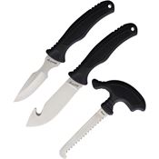 Schrade P1207756 Uncle Henry Hunting Set Black Handles