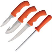 Schrade P1207761 Old Timer Hunting Set Orange Handles