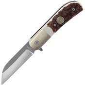 Schrade 1205107 Uncle Henry Assist Open Barlow Linerlock Knife Staglon Handles