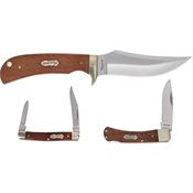 Schrade P1207767 Uncle Henry Gift Set Brown Wood Handles