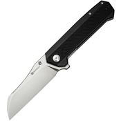 SenCut 240351 Draxor Satin Sheepsfoot Linerlock Knife Black G10 Handles