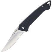 Smith & Wesson 1205899 Black Ops Carbon Steel Recurve Linerlock Knife Black Handles