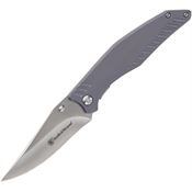 Smith & Wesson 1205914 Black Ops Carbon Steel Clip Point Linerlock Knife Gray Handles