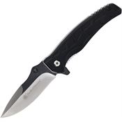 Smith & Wesson 1205905 Extreme Ops Two-Tone Carbon Steel Drop Point Folder Knife Black Handles