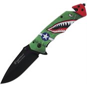 Smith & Wesson P1208872 Americas Heroes Linerlock Knife Synthetic Handles