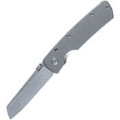 Tactile MARMCTUTT Mariner 2 Stonewash Magnacut Sheepfoot Linerlock Knife Gray Handles