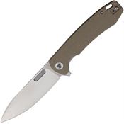 Trivisa H01NM14 Columbia Linerlock Knife Gray Micarta Handles