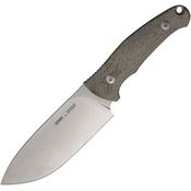 Viper 4054CG Ranger Stonewash Fixed Blade Knife Green Micarta Handles