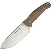 Viper 4054CN Ranger Stonewash Fixed Blade Knife Natural Micarta Handles