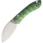 Vosteed A0220 Mini Nightshade Crossbar Lock Knife Green Handles