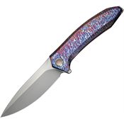 We 230704 Acuminal Framelock Knife Flame Handles