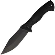 WithArmour G2L53 Black Fixed Blade Knife Black Handles