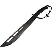 WithArmour G2Y572 Black Stainless Sawback Machete Black Handles