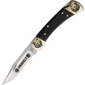 Yellowhorse 456 Deer Custom Buck 110 Lockback Knife Ebony Wood Handles