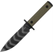 Zero Tolerance 0006TSOL Carbon Steel Tiger Stripe Fixed Blade Knife OD Green G10 Handles