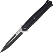 Tac Force 2002BK Assist Open Two-Tone Spear Point Linerlock Knife Black Handles