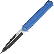 Tac Force 2002BL Assist Open Two-Tone Spear Point Linerlock Knife Blue Handles