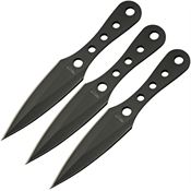 Rite Edge 211626BK Black Javelin Point Throwing Knives