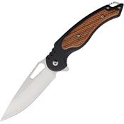 MTech A2012DB Assist Open Linerlock Knife Dark Brown Handles