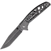 MTech 2015SE Stonewash Tanto Linerlock Knife Black Stonewash Handles