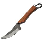 Pakistan 4459 Forged Pitch Knife Carbon Steel Fixed Blade Knife Brown Wood Handles