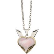 Rite Edge 211584PK Pink Heart Blade Necklace