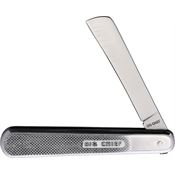 Big Chief R45D Big Chief Sheepfoot Folder Knife Silver Checkered Handles