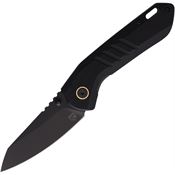 Se7en Plus 240508BK Soldier Black D2 Carbon Steel Tanto Linerlock Knife Black G10 Handles