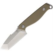 Se7en Plus 240503FDS Raptor Stonewash D2 Carbon Steel Tanto Fixed Blade Knife Flat Dark Earth G10 Handles