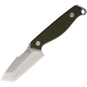 Se7en Plus 240503ODS Raptor Stonewash D2 Carbon Steel Tanto Fixed Blade Knife OD Green G10 Handles